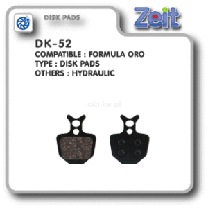 ZEIT klocki okładziny DK 52 Formula Oro półmetaliczne