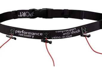 COMPRESSPORT RACE BELT PASEK NA NUMER STARTOWY CZARNY/BIAŁY