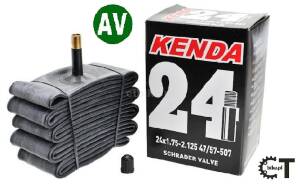 Kenda Dętka 24" 24x1.75-2.125 47/57-507 Auto AV Prosty 32mm  BOX 