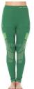 BRUBECK DRY spodnie damskie termoaktywne zielono-limonkowe + GRATIS