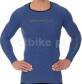 BRUBECK 3D RUN PRO Koszulka męska z długim rękawem ciemnoniebieska