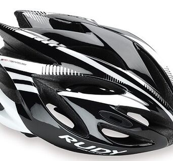RUDY PROJECT RUSH KASK ROWEROWY CZARNO-BIAŁY Roz. S