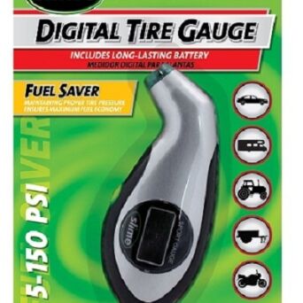 SLIME DIGITAL TIRE SPORT GAUGE  cyfrowy podświetlany miernik ciśnienia ciśnieniomierz 5-150 PSI wentyl typu AV(Schraeder)
