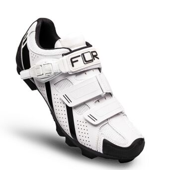 FLR F-65 Buty MTB z klamrą białe 