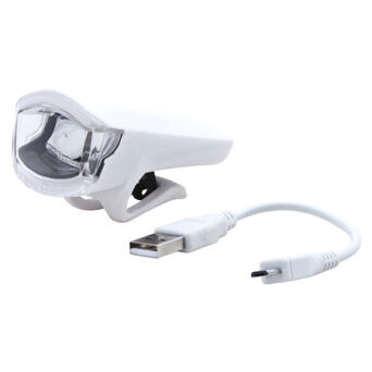 SPANNINGA TANZA XB lampka przednia 4LUX USB biała