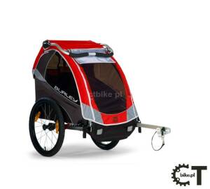 BURLEY SOLO przyczepka rowerowa do transportu dzieci czerwona