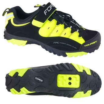 FORCE TOURIST Buty turystyczne SPD czarno-fluo 94035