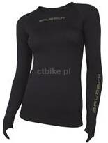 BRUBECK 3D BIKE PRO Koszulka damska z długim rękawem czarny