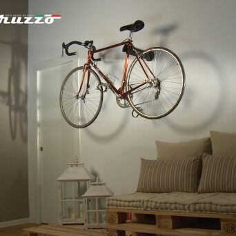 PERUZZO COOL BIKE ścienny wieszak rowerowy czerwony