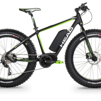Head E-Randall 26" rower elektryczny FATBIKE męski czarny mat/zielony + BON 200 PLN