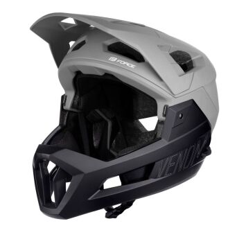 FORCE Venom kask zjazdowy FR DH fullface szaro-czarny
