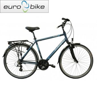 EUROBIKE BASIC 0.2 2017 rower trekkingowy męski koła 28" granatowy mat