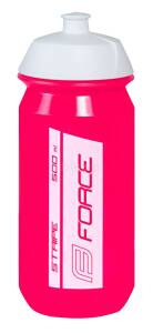 FORCE Bidon STRIPE bidon rowerowy 0.5l różowo-biały 251957