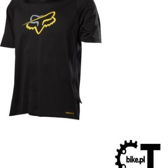 FOX TECH AIRCOOL Koszulka rowerowa czarna  