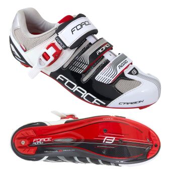 FORCE CARBON RACE 2016 Buty szosowe biało-czerwone 94018
