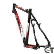 FORCE TREKKING rama rowerowa trekingowa aluminiowa czarno-czerwona - 2